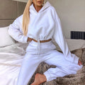 Women's Printed Hoodie Sweatsuit Set — Cozy Two-Piece Lounge & Athleisure