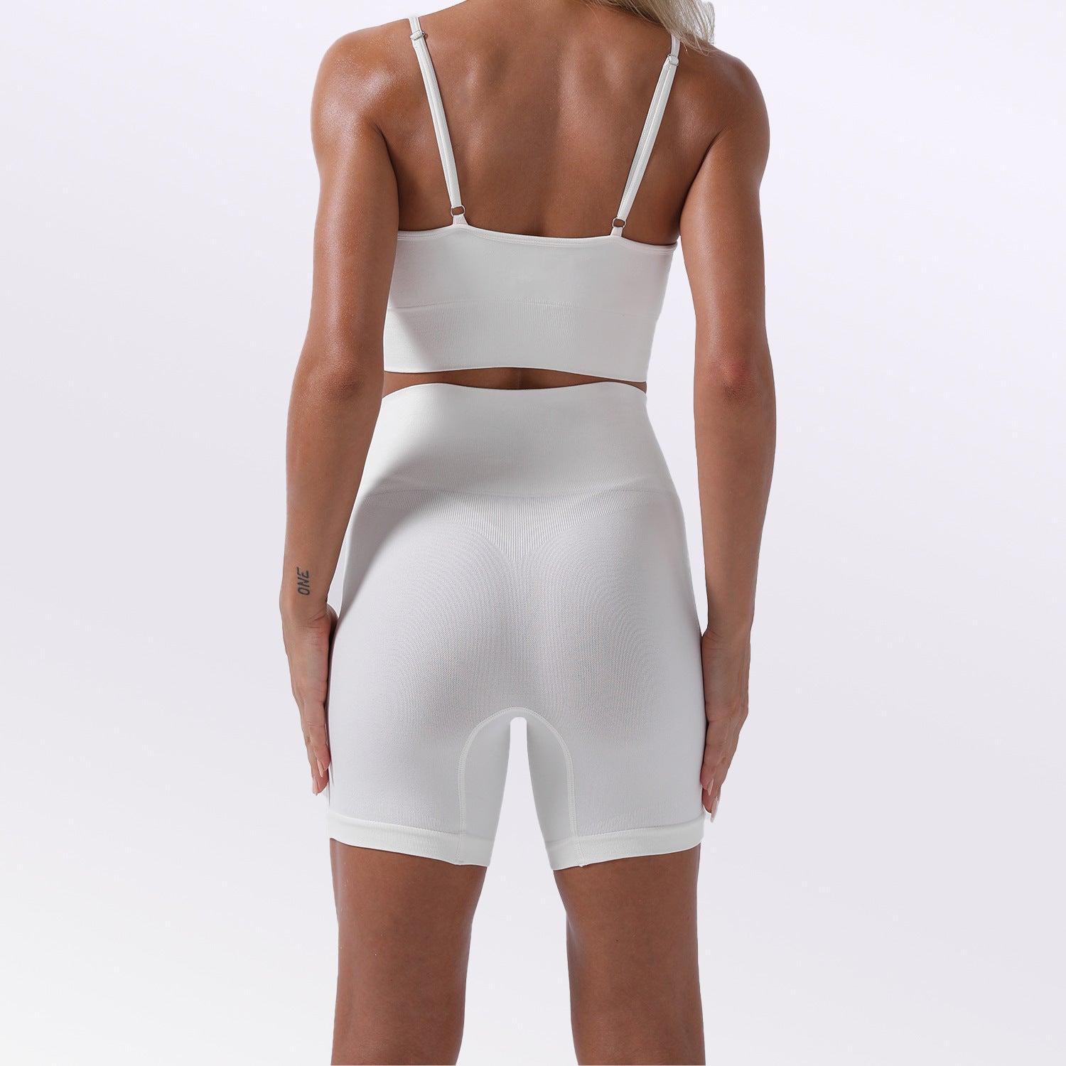Seamless Yoga Bra & Shorts Set — Women's 2-Piece Activewear Suit