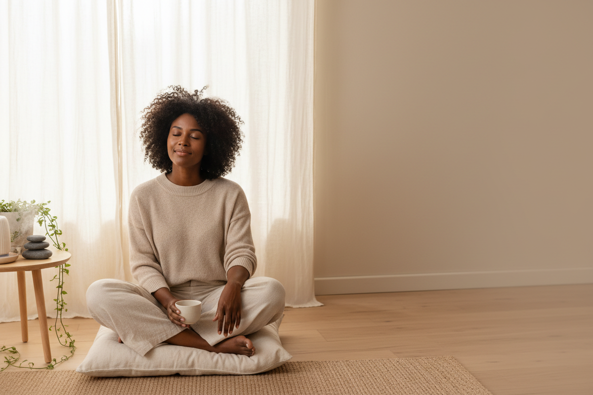 Serene home lifestyle image